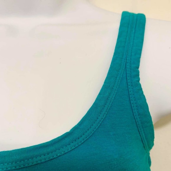 Old Navy Turqoise / Teal Scoop Neck Tank Top Size XS - Picture 2 of 2